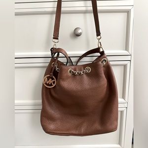 Michael Kors pebbled leather shoulder bag